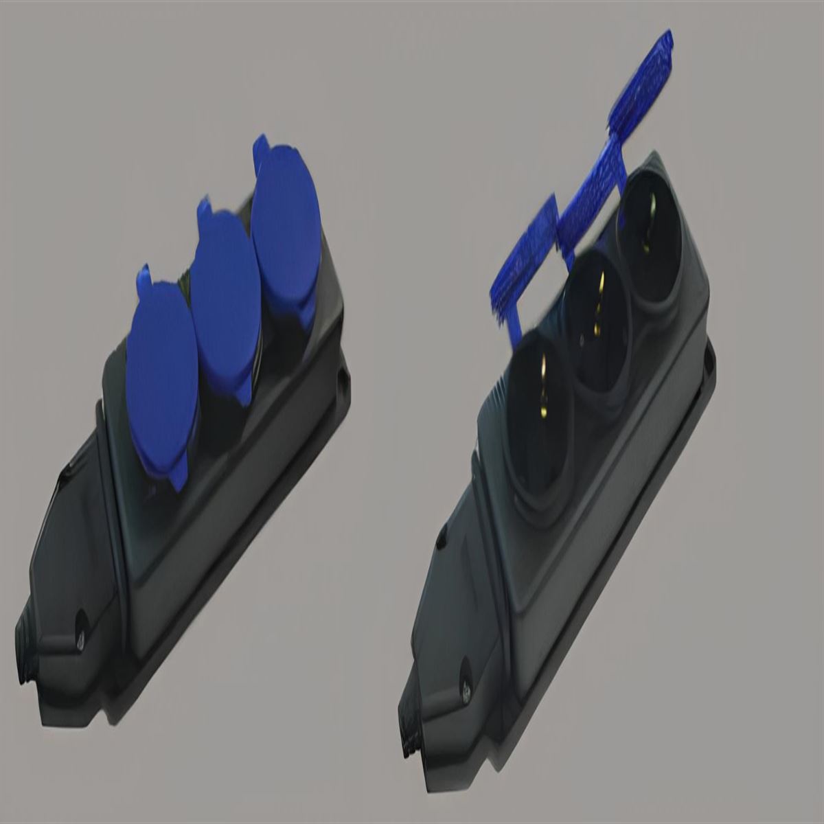 3'lü Kauçuk Monofaze Grup Priz 1